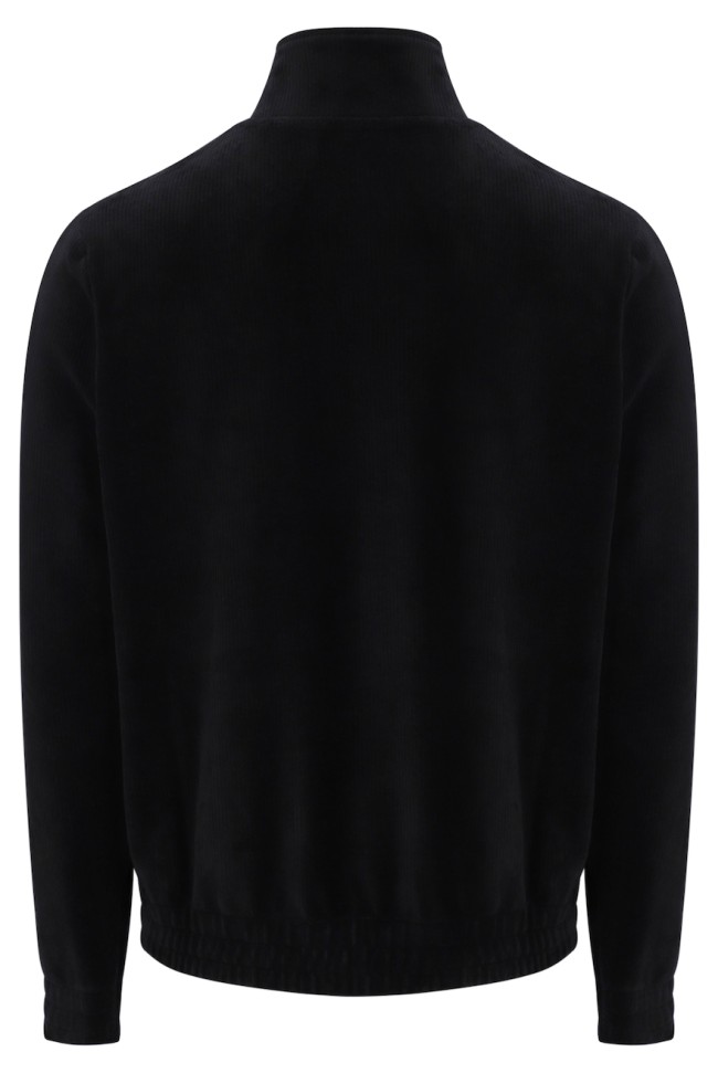 Walter Corduroy Track Jacket Black