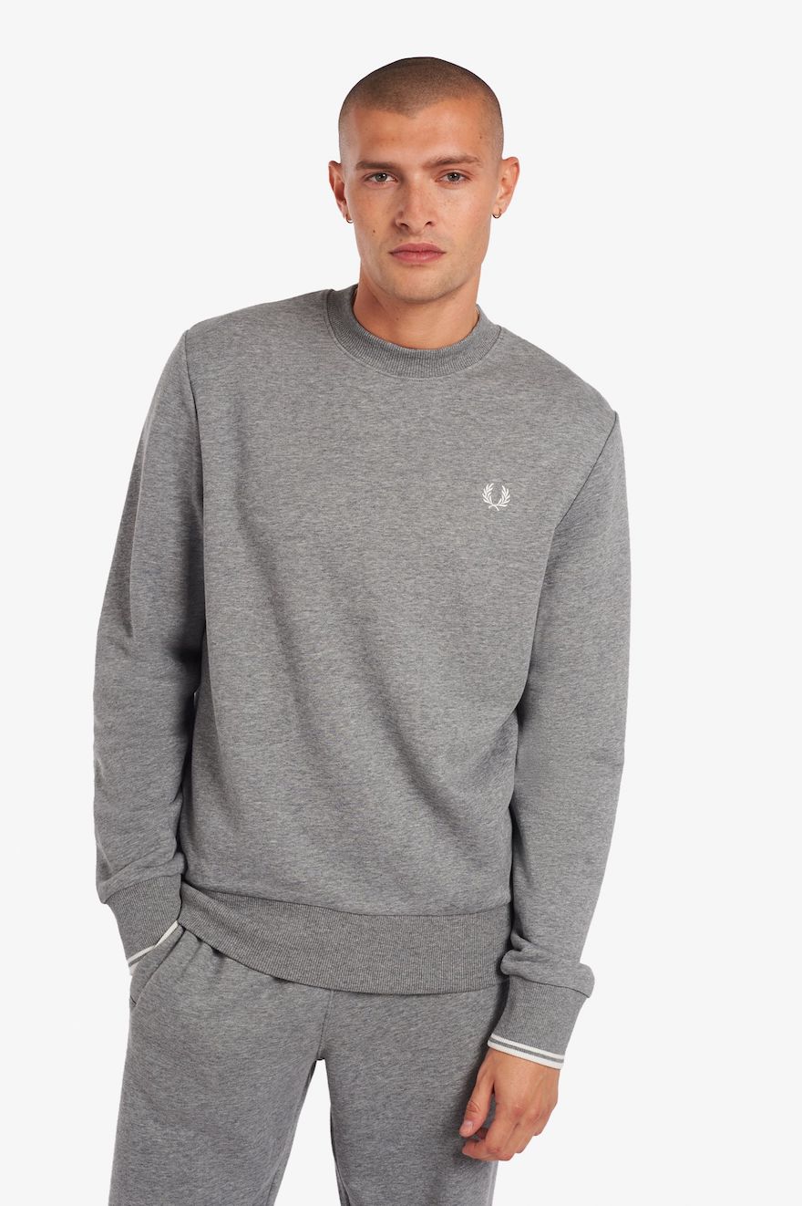 Fred Perry M7535 Crew Neck Sweatshirt Sweaters, from ApacheOnline