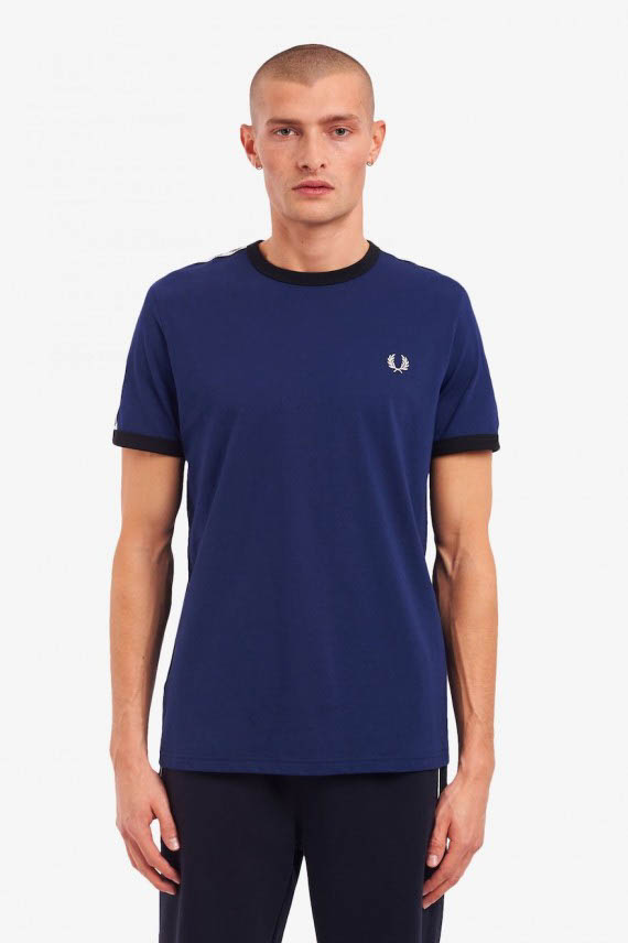 Fred Perry M6347 Taped Ringer T Shirt T-Shirts, from ApacheOnline