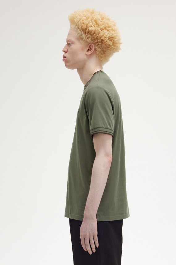 M1588 Twin Tipped T Shirt LaurelWreathGreen/NightGreen-W49