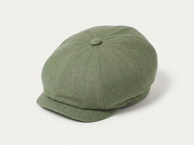 Light/Sage Murphy Irish Linen 8 Panel Hat