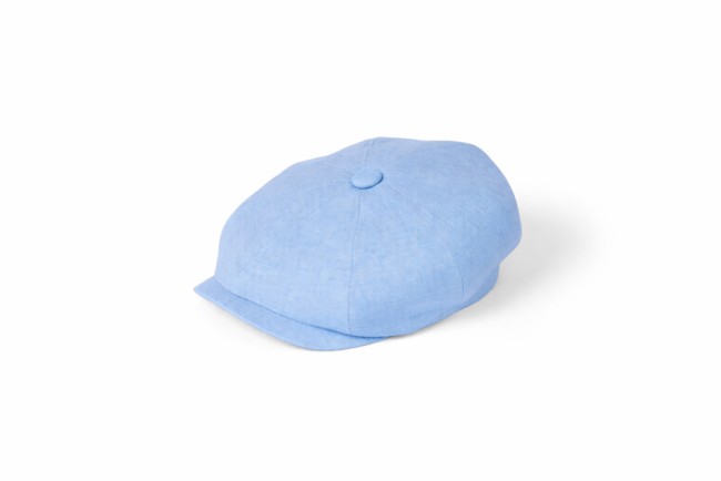 Murphy Irish Linen 8 Panel Hat Sky