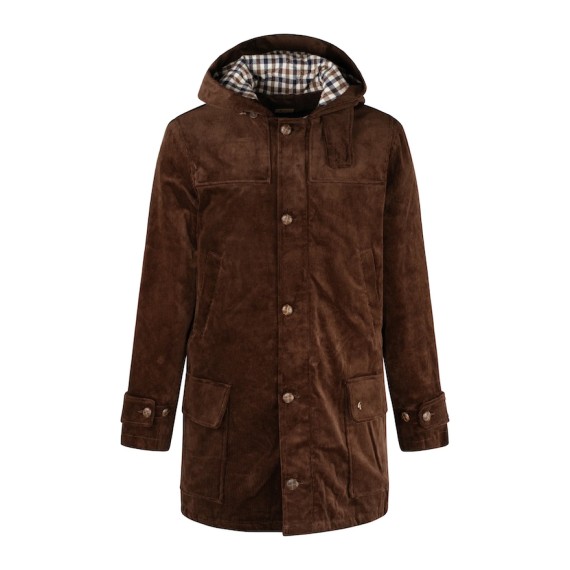 V55GJ14 Chuck Corduroy Parka Coat Clove
