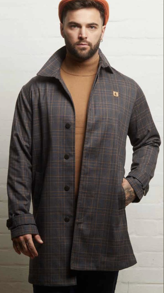 V55GJ12 Houghton Rain Mac Charcoal