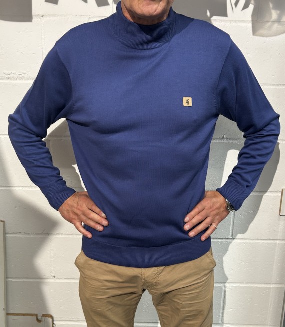 V55GK10 Duke Turtle Neck Jumper Atlantic
