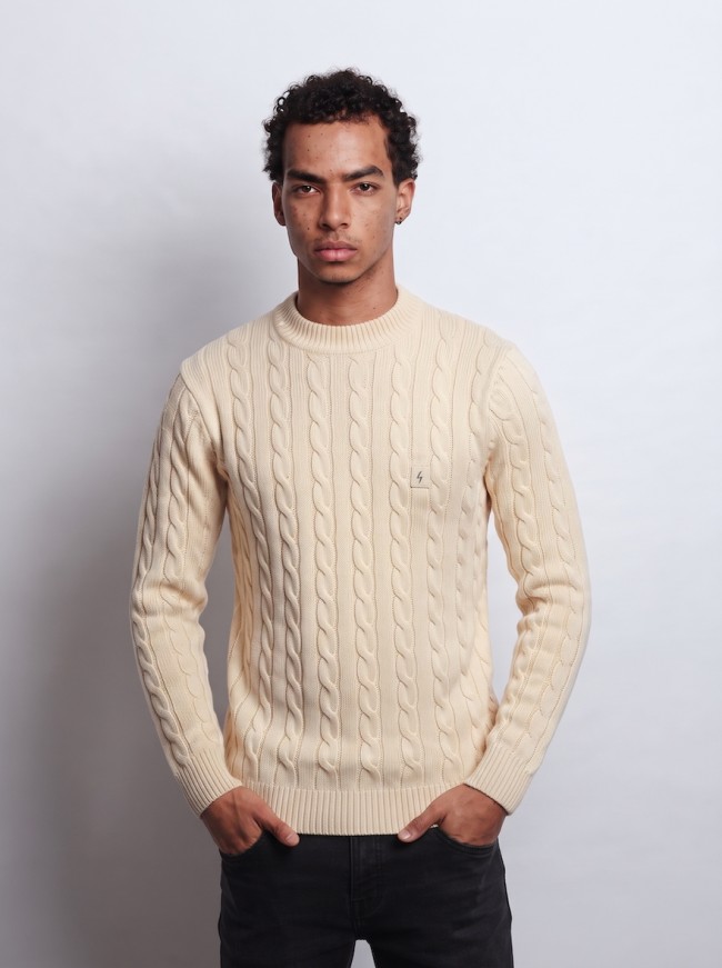 Parchment V57GM21 Temor Cable Knit Jumper