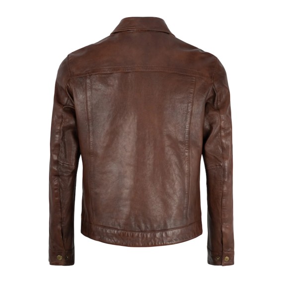 Dean Brown Leather Jacket Desert