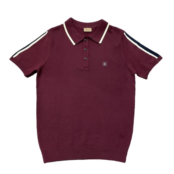 V49GM32 Garda Textured Knitted Polo Port