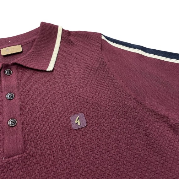 V49GM32 Garda Textured Knitted Polo Port