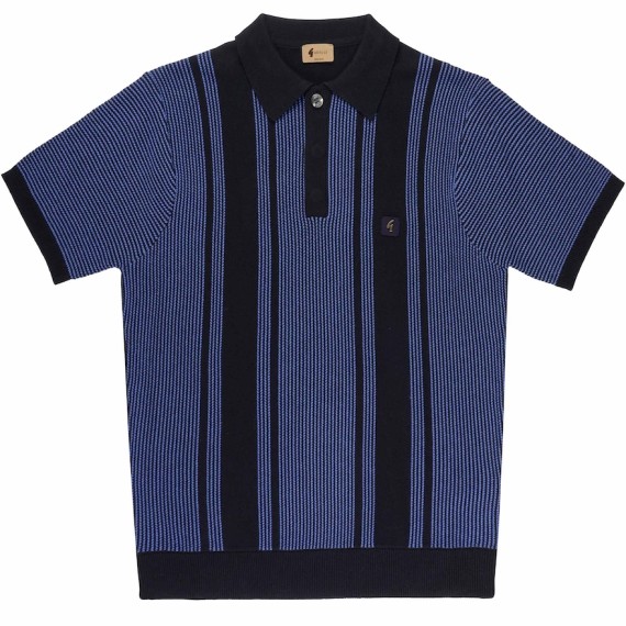 V52GM04 Dante Knitted Polo  Navy