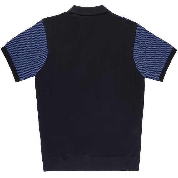 V52GM04 Dante Knitted Polo  Navy