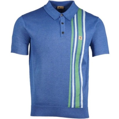 V54GM03 Soda Racing Stripe Knit Polo