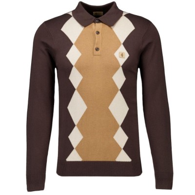 V55GM02 Bond Long Sleeve Knit Polo