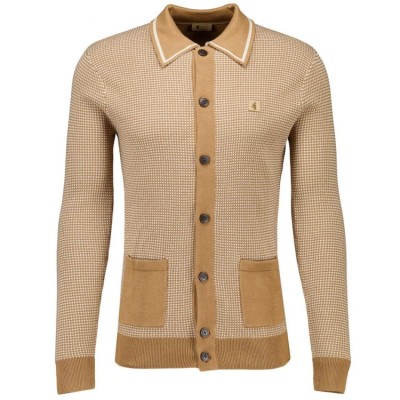 Gabicci Vintage V55GM16 Noel Button Through Knit Polo V55GM16 Noel Button Through Knit Polo