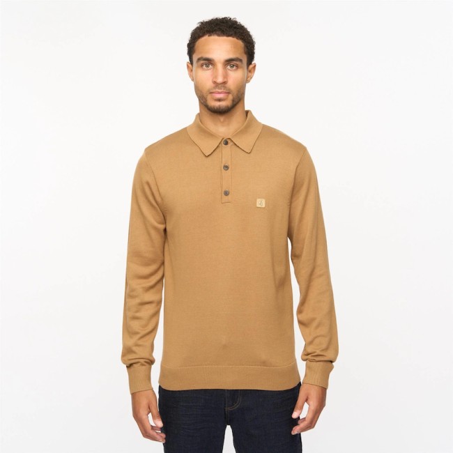 Nutmeg V55GK08 Francesco Long Sleeve Knitted Polo