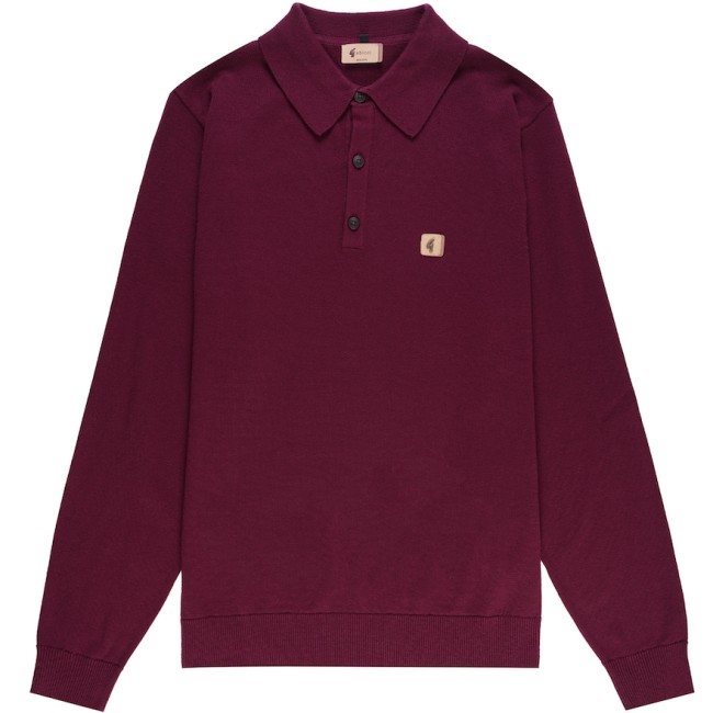 Mulberry V55GK08 Francesco Long Sleeve Knitted Polo