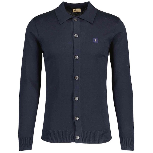V55GK16 Azima Button Knit Polo Navy