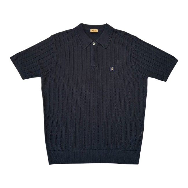 Navy V56GM04 Woodall Knitted Polo