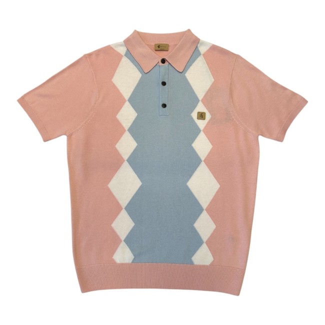 Candy V56GM02 Bond Argyle Knit Polo