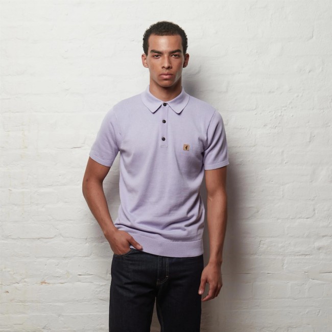 Heather V56GK04 Jackson Short Sleeve Knit Polo