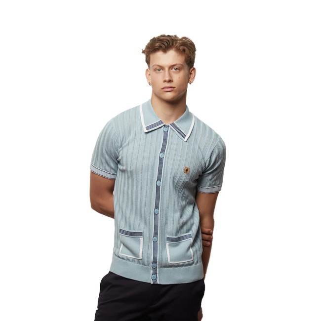 Mint V56GM13 Carter Button Knitted Polo