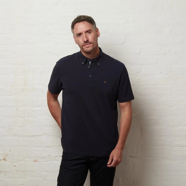 Navy G57X14 Short Sleeve Pique Polo