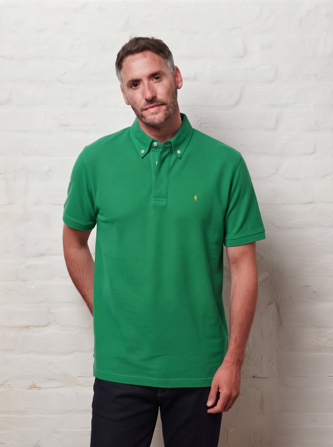 G57X14 Short Sleeve Pique Polo Dark/Green