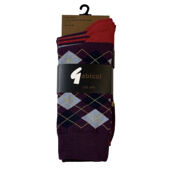 3 Pack Socks Port
