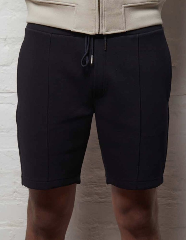 V56GD04 Becker Pique Sweat Shorts Navy