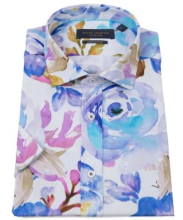 HS2651 Short Sleeve Watercolour Florals Shirt