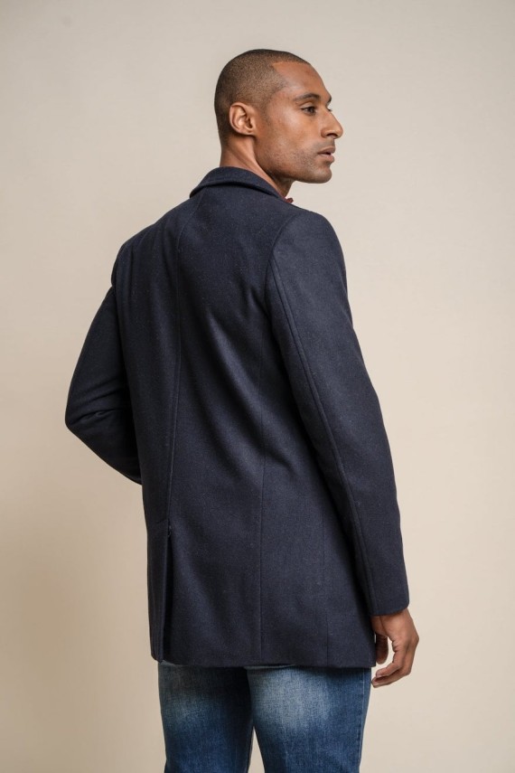 Nelson Reefer Coat Navy