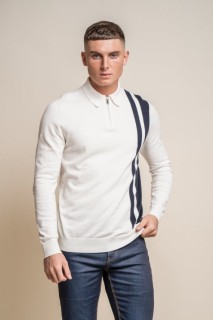 Diablo Long Sleeve Knitted Polo
