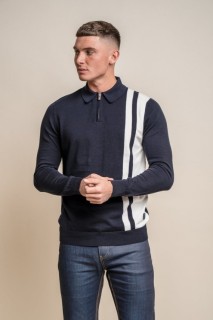 Diablo Long Sleeve Knitted Polo