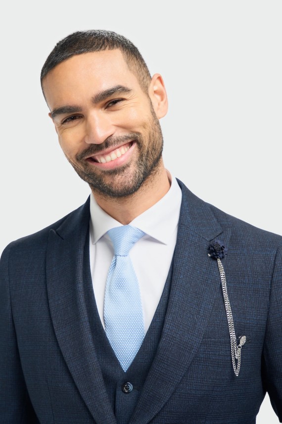 Caridi Navy 3 Piece Suit Navy