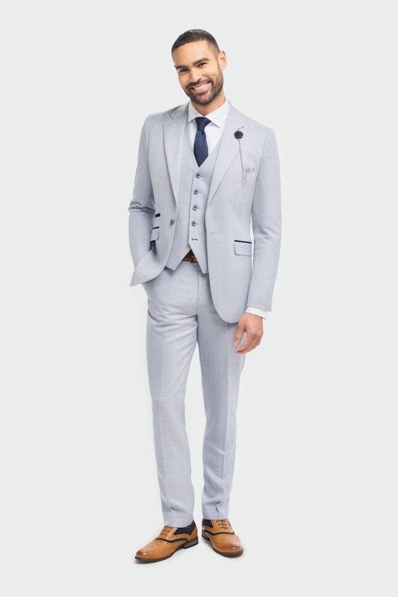 Caridi Sky 3 Piece Suit Sky