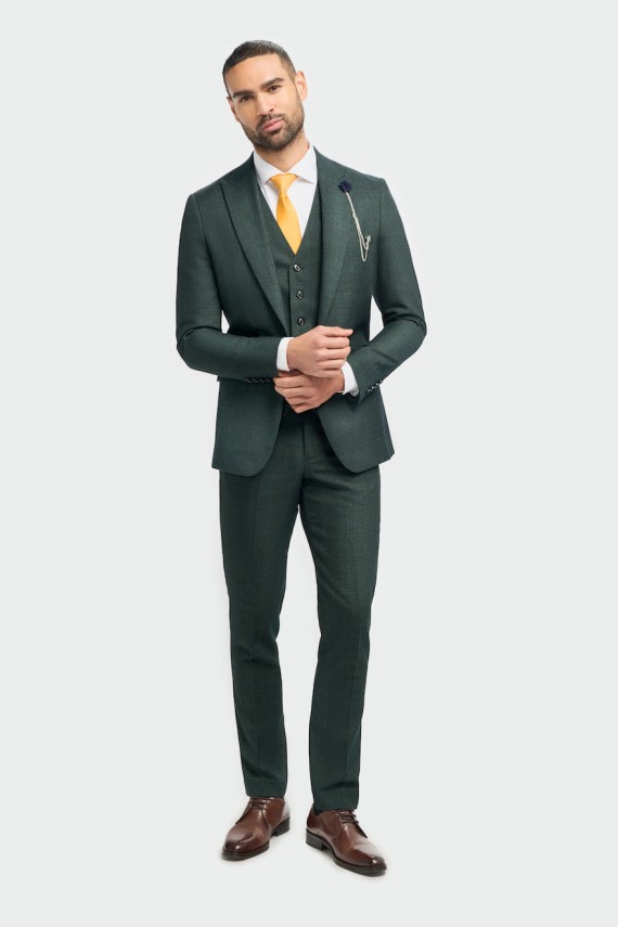 Caridi Olive 3 Piece Suit Olive