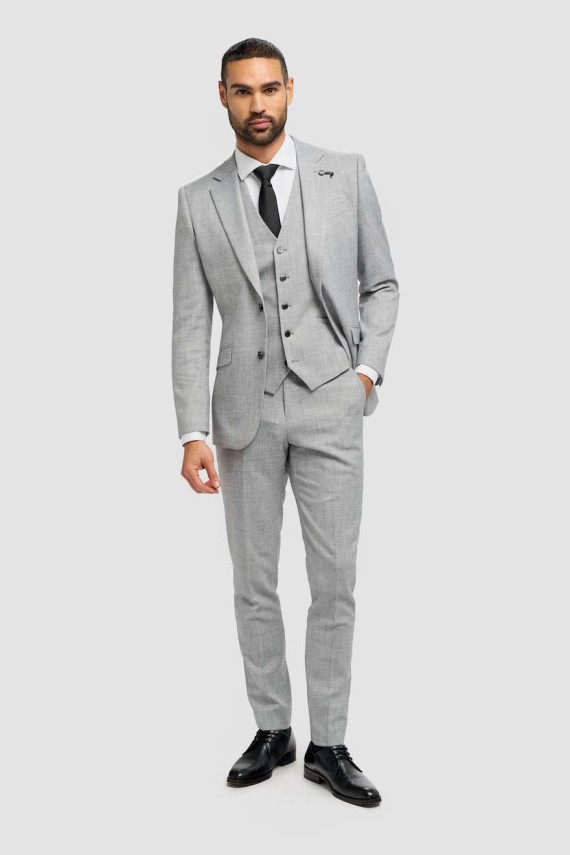 Malibu Grey Three Piece Suit Grey