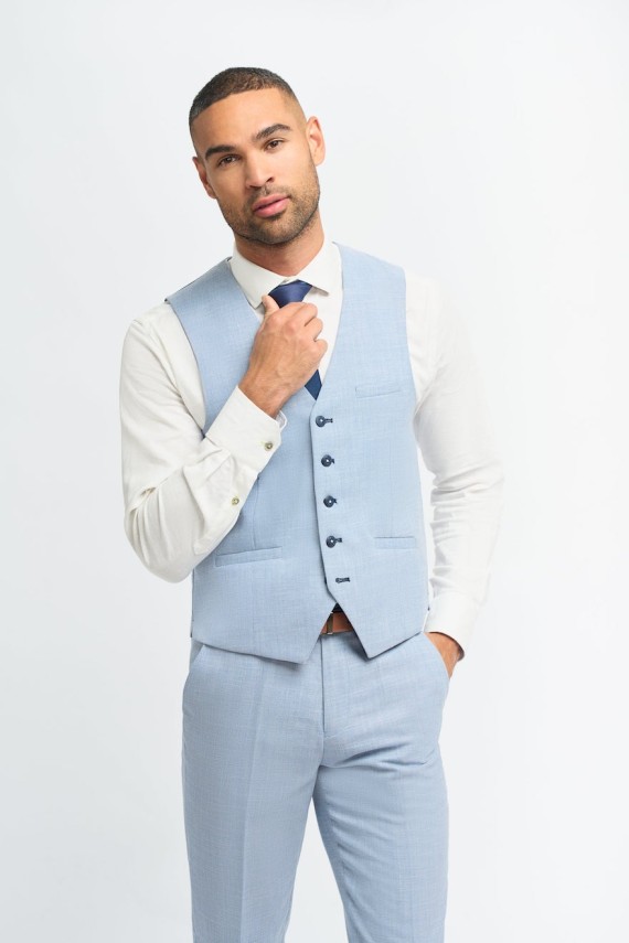 Miami Sky 3 Piece Suit Sky