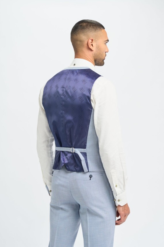 Miami Sky 3 Piece Suit Sky