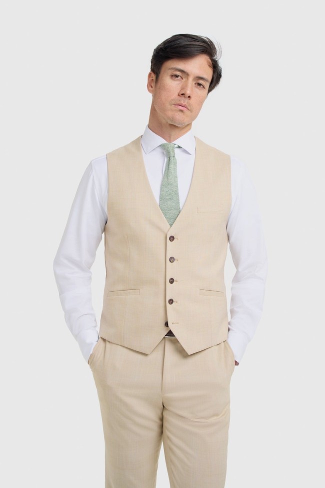 Camden Beige Three Piece Suit Beige