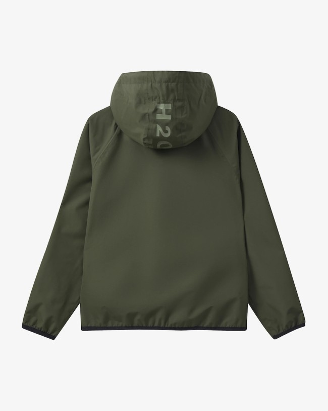 Romo LW Packable Rain Jacket Army-3020