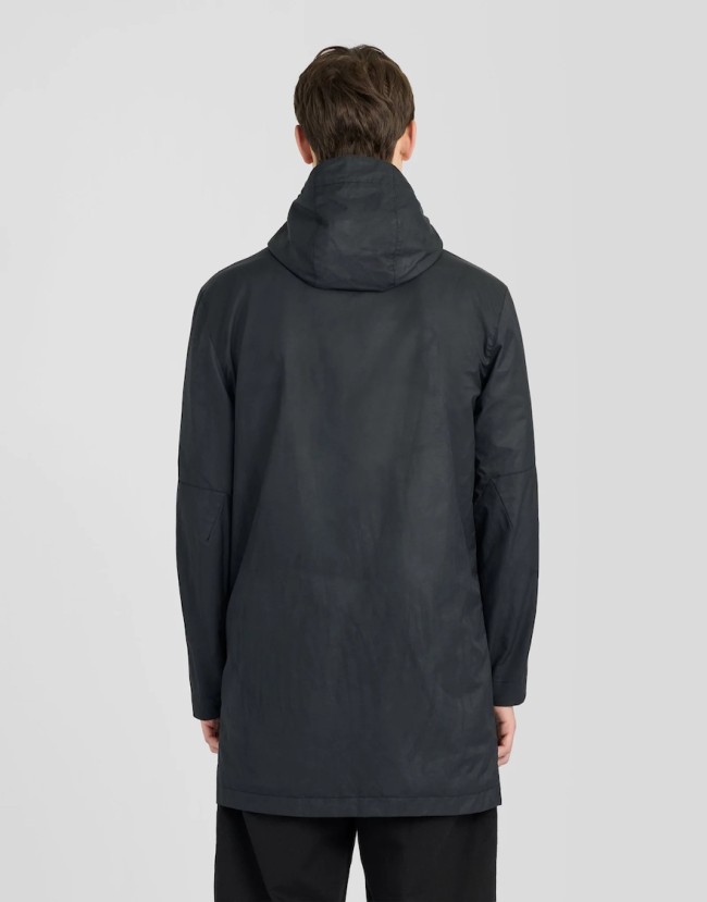 JK2504V Waxed Guard Parka Jet/Black-Z865