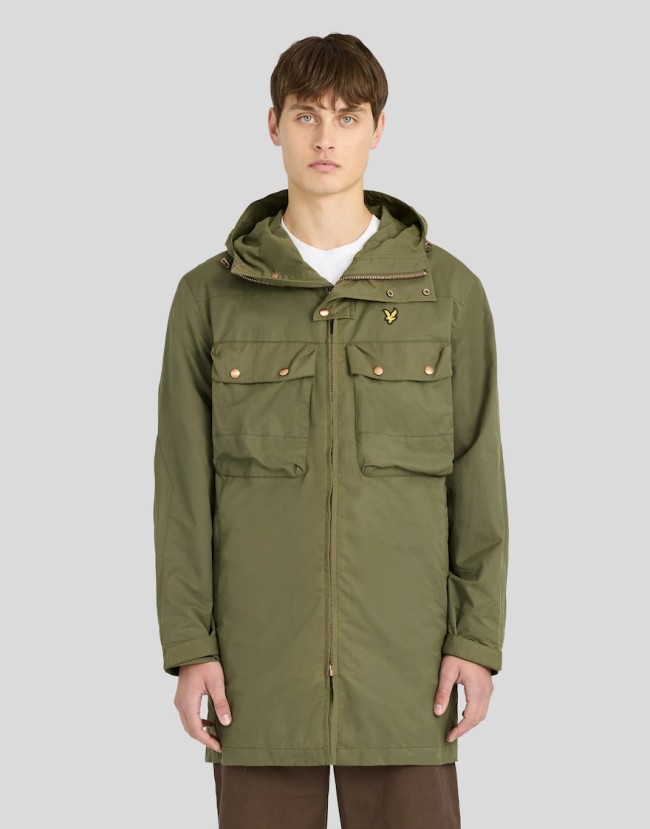 JK2504V Waxed Guard Parka True/Olive-Y294