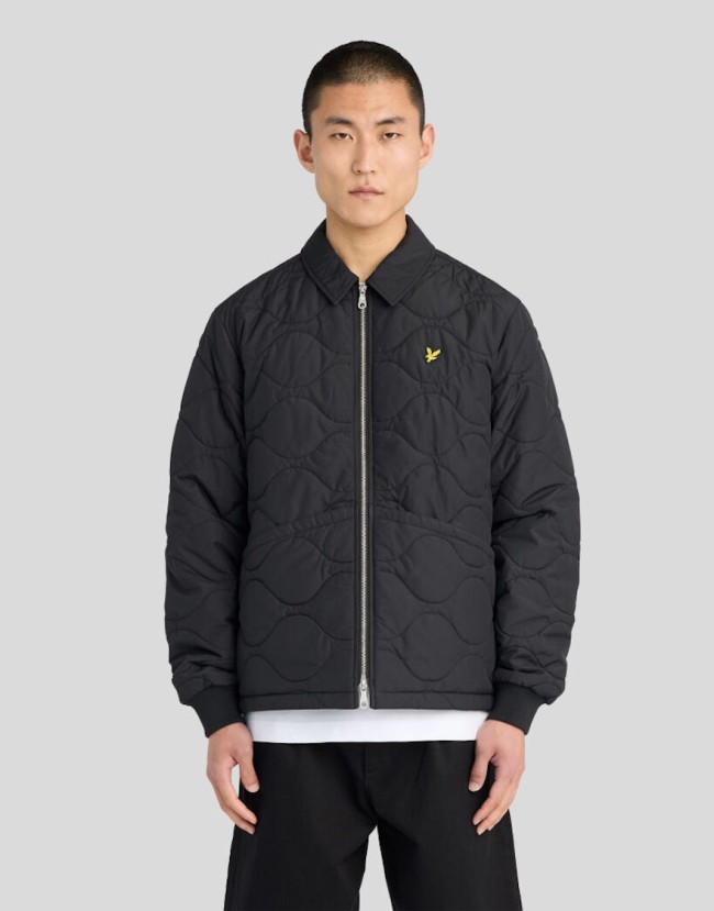 JK2301V Quilted Ripstop Jacket Jet/Black-Z865