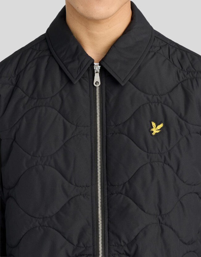 JK2301V Quilted Ripstop Jacket Jet/Black-Z865