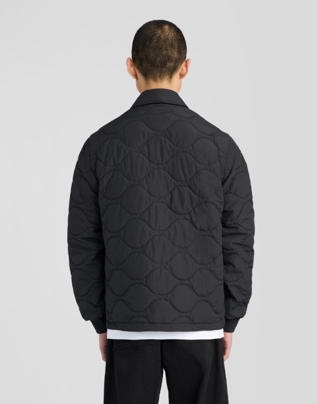 JK2301V Quilted Ripstop Jacket Jet/Black-Z865