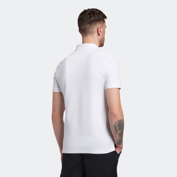 SP400VOG Short Sleeve Pique Polo Shirt White-626