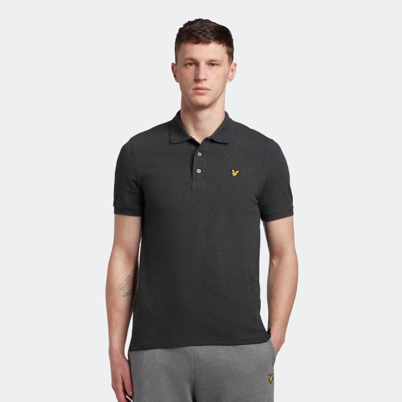 SP400VOG Short Sleeve Pique Polo Shirt Charcoal/Marl-398