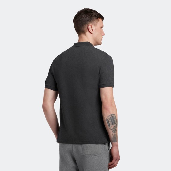 SP400VOG Short Sleeve Pique Polo Shirt Charcoal/Marl-398
