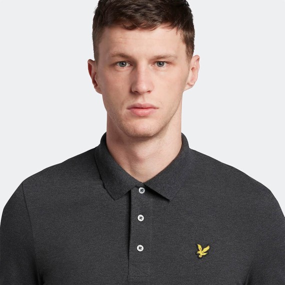 SP400VOG Short Sleeve Pique Polo Shirt Charcoal/Marl-398